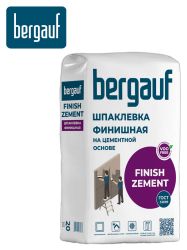 Шпатлевка цементная фасадная белая 20,0кг  BERGAUF Finish Zement