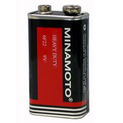 Батарейка тип 6F22 угольно-цинковая (1604D, Крона)  MINAMOTO
