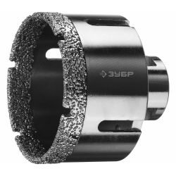 Коронка алмазная для УШМ по керамограниту,мрамору, тонкому металлу 68 мм ЗУБР