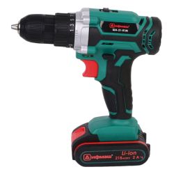 Шуруповерт акк. ДИФМАШ ША-21-01М (напр.21В,2-Li-lon акк,макс.крут.момент 35Нм,емкость акк.2.0Ач)