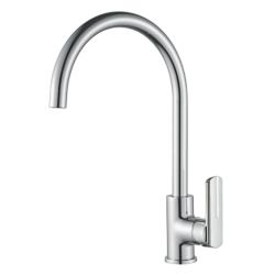 Смеситель для кухни 35 карт.  LEDEME  с бок. ручкой