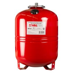 Бак расширительный для отопления вертикальный   80л красный  VALTEC