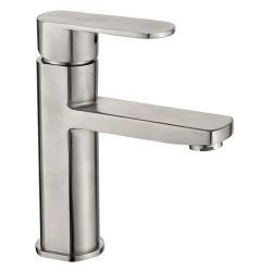 Смеситель для умывальника 35 карт.  LEDEME  нерж, сатин