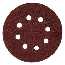 Круг абразивный под липучку 125мм, №   80  REDVERG (упак.5шт.)