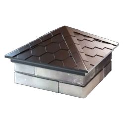 Колпак Everest 390х390мм с посадкой на 1,5 кирпича коричневый