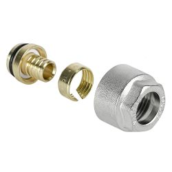 Соединение евроконус 16(2,0) х 3/4" для PEX трубы  VALFEX
