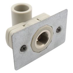 Водорозетка для гипсокартона 20 - 1/2" ВР PPR серый   FV-PLAST