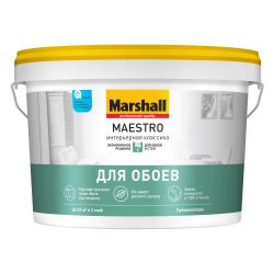 Краска ВД интерьерная   9,0л  MARSHALL MAESTRO Интерьерная классика гл. матовая