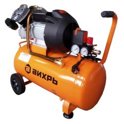 Компрессор воздушный КМП-400/100  ВИХРЬ (2000Вт, 400 л/мин, объем ресивера 100л, раб.дав.8атм)