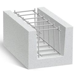 Блок газобетонный  585х300х200 /D500  БИКТОН / U-блок