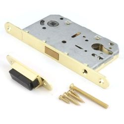 Замок врезной магнитный 5300-MC-WC-G золото  /Апекс/
