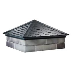 Колпак Everest 535х535мм с посадкой на 2,0 кирпича черный