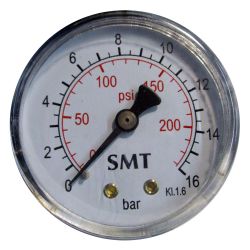 Манометр D   40 заднее подключение 0 - 10 бар G1/4"  SMT