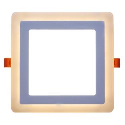 Светильник светодиод встраиваемый  16Вт, 220В, 3000К/6000К, 196*160мм 3 режима, квадрат Leek