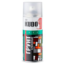 Грунт алкидный аэрозоль серый  520мл  KUDO