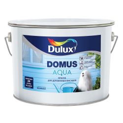 Краска ВД фасадная   9,0л  DULUX DOMUS AQUA BC полуматовая