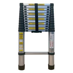 Лестница телескопическая 1х13 , 3,8м, 91x48x9, 10.5кг  АЛЮМЕТ