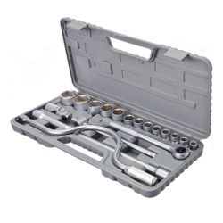 Набор головок, 19пр. 10-32мм с карданным шарниром 1/2"  ЕРМАК