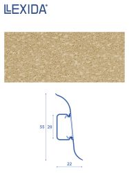 Плинтус LEXIDA 55х2200мм Гранит бежевый 1