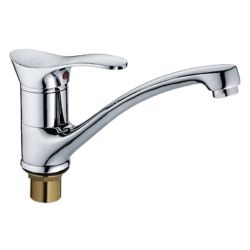 Смеситель для кухни кор. нос 40 карт.  LEDEME  на гайке