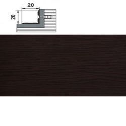 Порог угловой внутренний  1,35 * 20мм дуб венге 095  ЛУКА