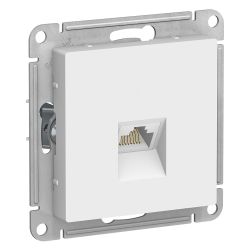 Розетка RJ45 комп. одиночная  SCHNEIDER ELECTRIC ATLAS DESIGN Белый