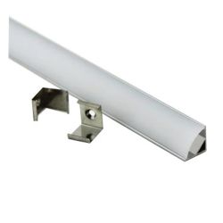 Профиль для свд ленты 16х16мм  2м с крепежем и рассеивателем GENERAL