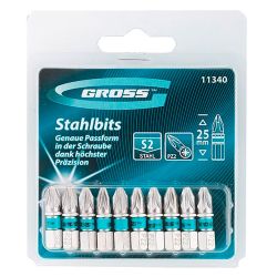 Бита крест. РZ 2   25мм  GROSS