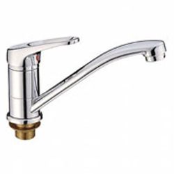 Смеситель для кухни кор нос 35 карт.  LEDEME на гайке