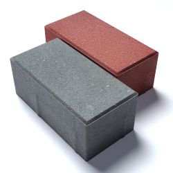 Брусчатка кирпичик 200х100х45мм прессованный красный