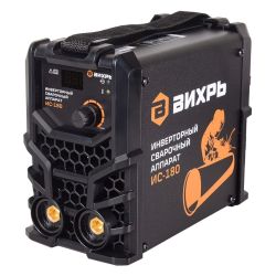 Аппарат сварочный инвертор  ВИХРЬ ИС-180 (напр.140-250 В,180А, 7,3 кВт, элек.1,6-4,0мм)