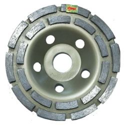 Чашка зачистная алмазная 125мм 2-х рядная  888