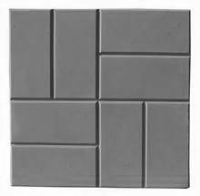 Плитка тротуарная "8 кирпичей" 300х300х30мм серая