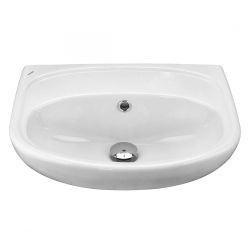 Умывальник белый АНИМО 50 без отв. 500х190х392  SANTEK