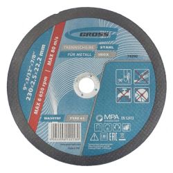 Круг отрезной 230 х 2,5 х 22 по металлу  GROSS