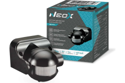 Датчик движения 1200Вт, 180*, 12м черный  NEOX