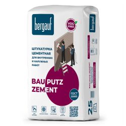 Штукатурка цементная 25,0кг  BERGAUF Bau Putz Zement