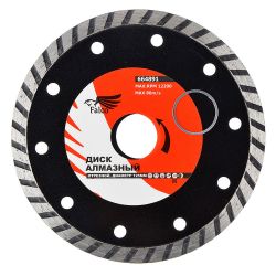 Круг отрезной алмазный 125 х 22 сегм. сухая резка турбо  FALCO