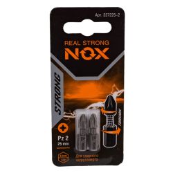 Бита крест. РZ 2   25мм  NOX Strong