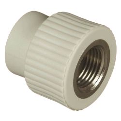 Муфта комб. 20 -   1/2" ВР PPR серый  FV-PLAST