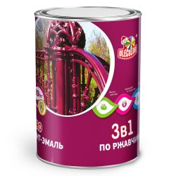 Грунт-эмаль по ржавчине коричневая   2,0кг RAL 8017  OLECOLOR