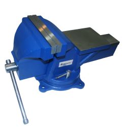Тиски слесарные 100мм с поворотным основанием  РОССИЯ