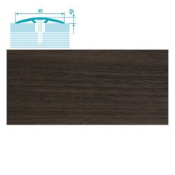 Порог-стык   0,9 * 35мм  скрытый крепеж дуб мокко 061  ЛУКА