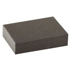 Губка абразивная прямоугольная, средняя жесткость, оксид алюмин. P080  ЗУБР Мастер