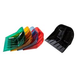 Лопата поликарбонат для уборки снега 380 х 340мм  ЦВЕТНАЯ  №4