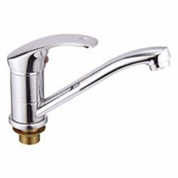 Смеситель для кухни кор нос 35 карт.  LEDEME  на гайке