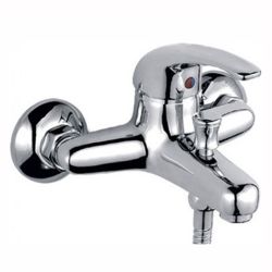 Смеситель ванн.-душ. 40 карт.  LEDEME  короткий излив