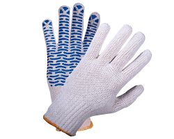 Перчатки трик. с ПВХ Люкс Волна