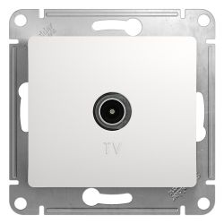 Розетка TV одиночная  SCHNEIDER ELECTRIC GLOSSA Белый