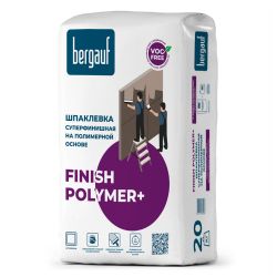 Шпатлевка полимерная финишная 20,0кг  BERGAUF Finish Polymer белая